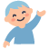 チームラボを楽しむ男の子の笑顔のアイコン